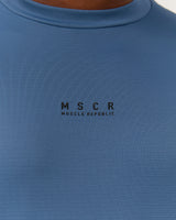 DYNAMIC LONG SLEEVE TEE - BLUE SLATE