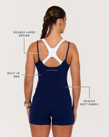 MOTION 360 DOUBLE LAYER RUNNING TOP - AR SONIC BLUE