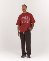 MENS FLEECE STRAIGHT LEG SWEATPANT - FADED VOLCANO ELEVATION