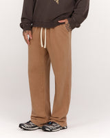 MENS FLEECE WIDE LEG SWEATPANT - FADED SAHARA ELEVATION
