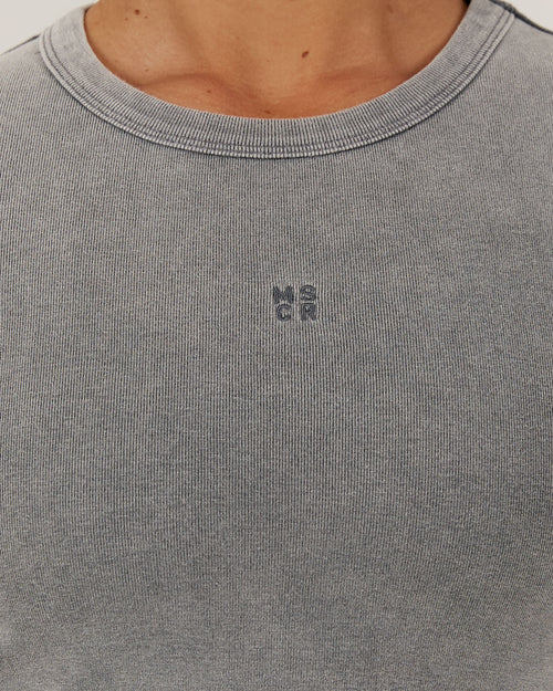 EMERSON CROP TEE - GREY