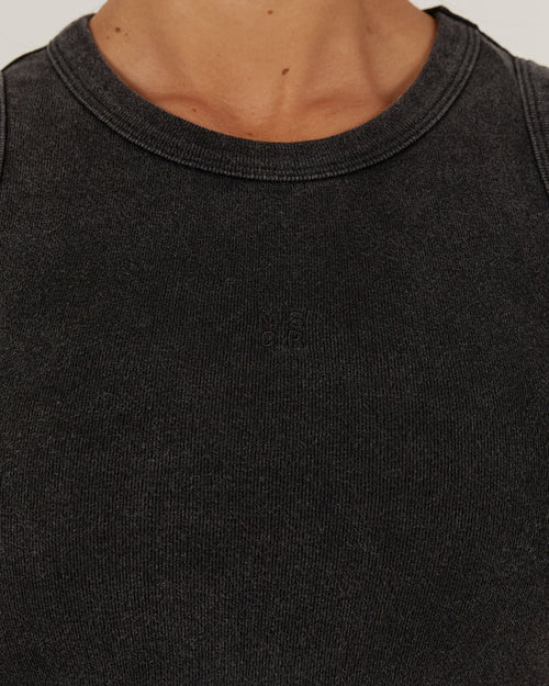 EMERSON CROP TANK - BLACK