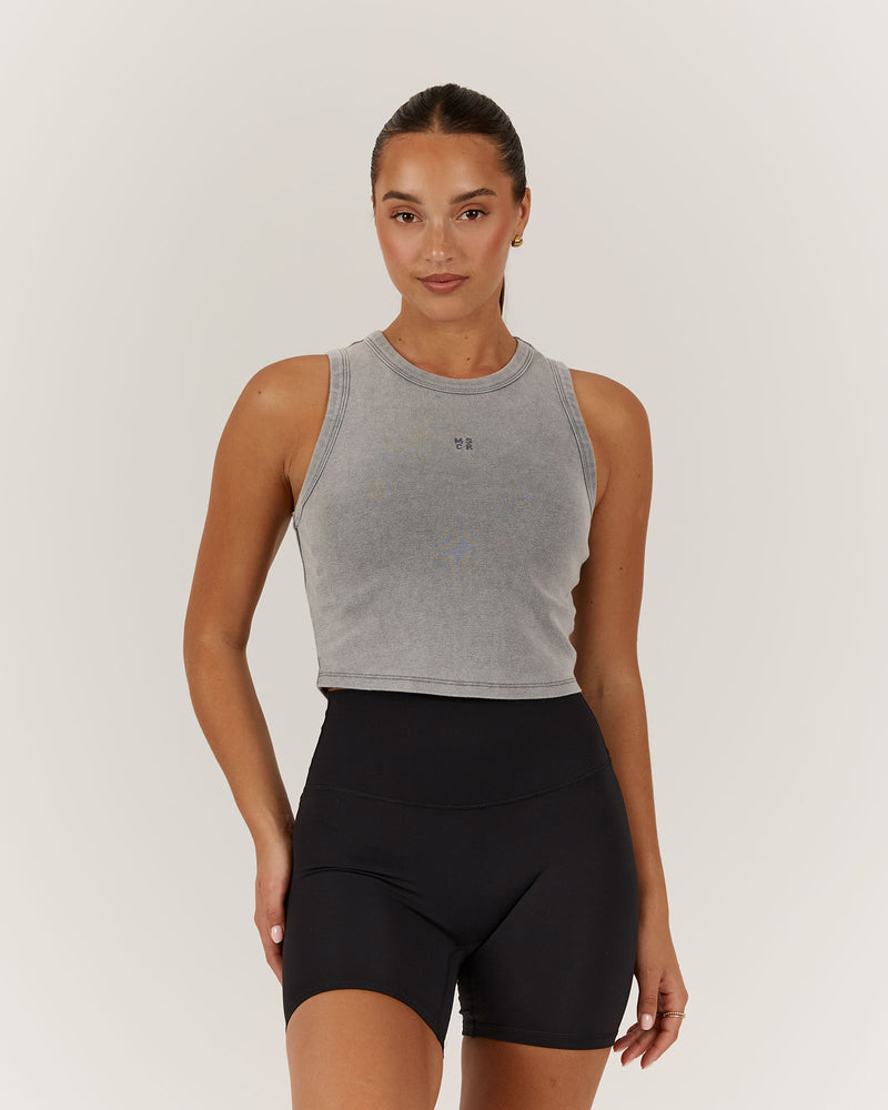 EMERSON CROP TANK - GREY