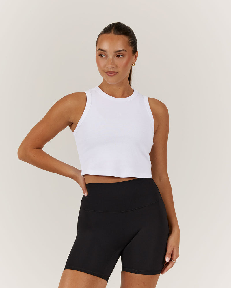 EMERSON CROP TANK - WHITE