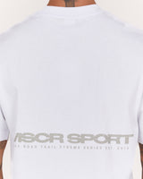 MENS HEAVY RELAXED TEE - WHITE ENDURO