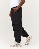 ENDZONE TAPERED LEG CARGO PANT - BLACK