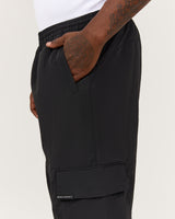 ENDZONE TAPERED LEG CARGO PANT - BLACK