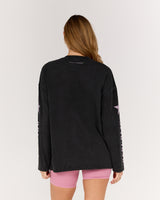 ESSENTIALS LONG SLEEVE TEE - FADED BLACK MSCR SPORT