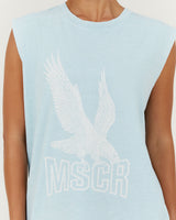 ESSENTIALS EAGLE TANK - FADED BLUE