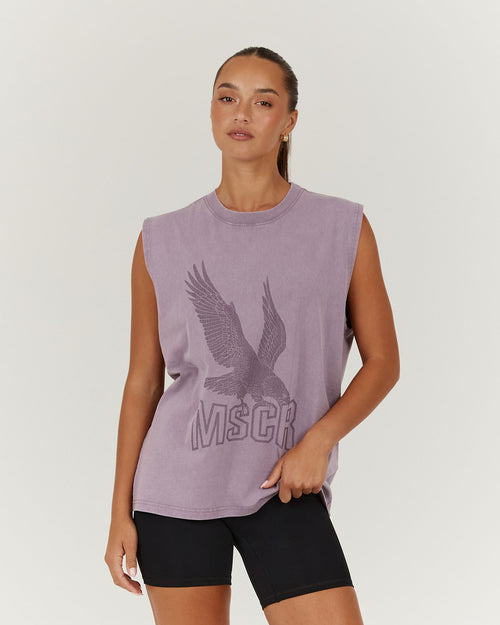 ESSENTIALS EAGLE TANK - FADED PLUM