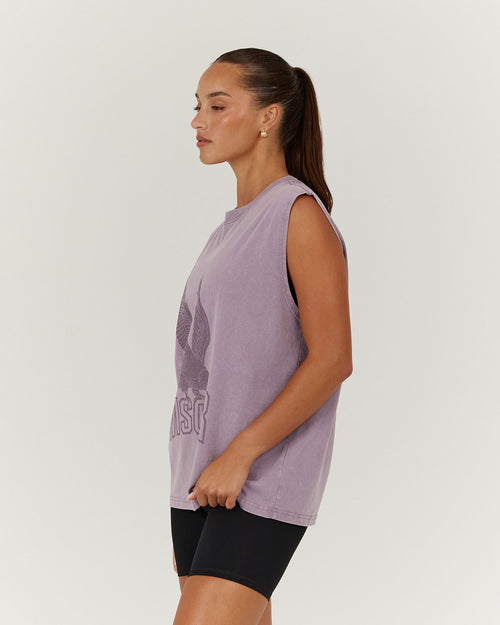 ESSENTIALS EAGLE TANK - FADED PLUM