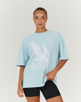 ESSENTIALS EAGLE TEE - FADED BLUE