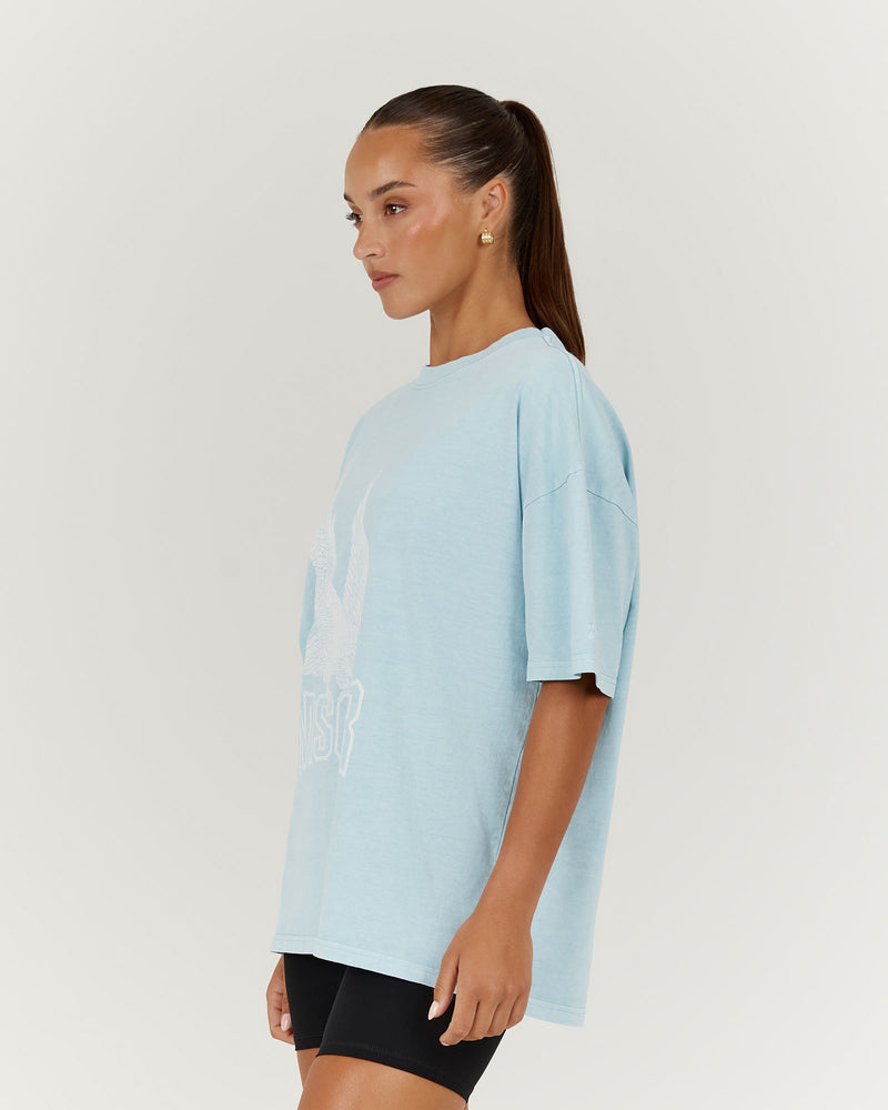 ESSENTIALS EAGLE TEE - FADED BLUE