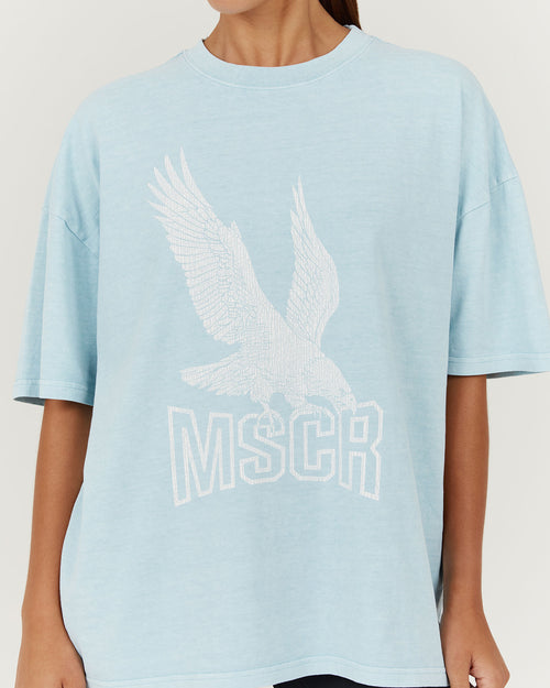 ESSENTIALS EAGLE TEE - FADED BLUE