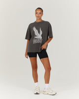 ESSENTIALS EAGLE TEE - FADED ONYX