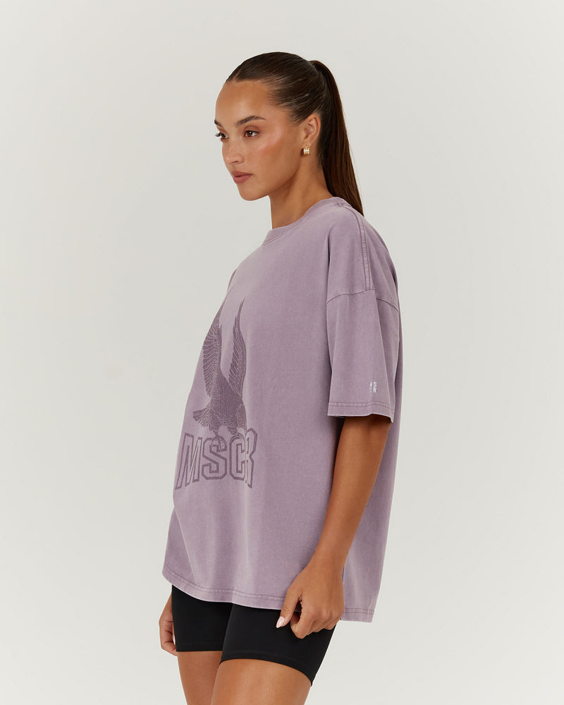 ESSENTIALS EAGLE TEE - FADED PLUM