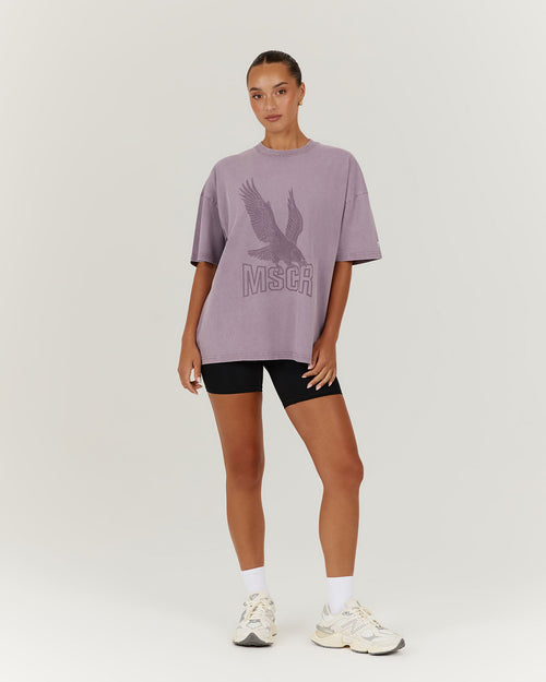 ESSENTIALS EAGLE TEE - FADED PLUM