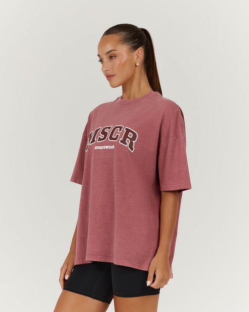 ESSENTIALS MSCR TEE - FADED BERRY