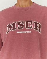 ESSENTIALS MSCR TEE - FADED BERRY