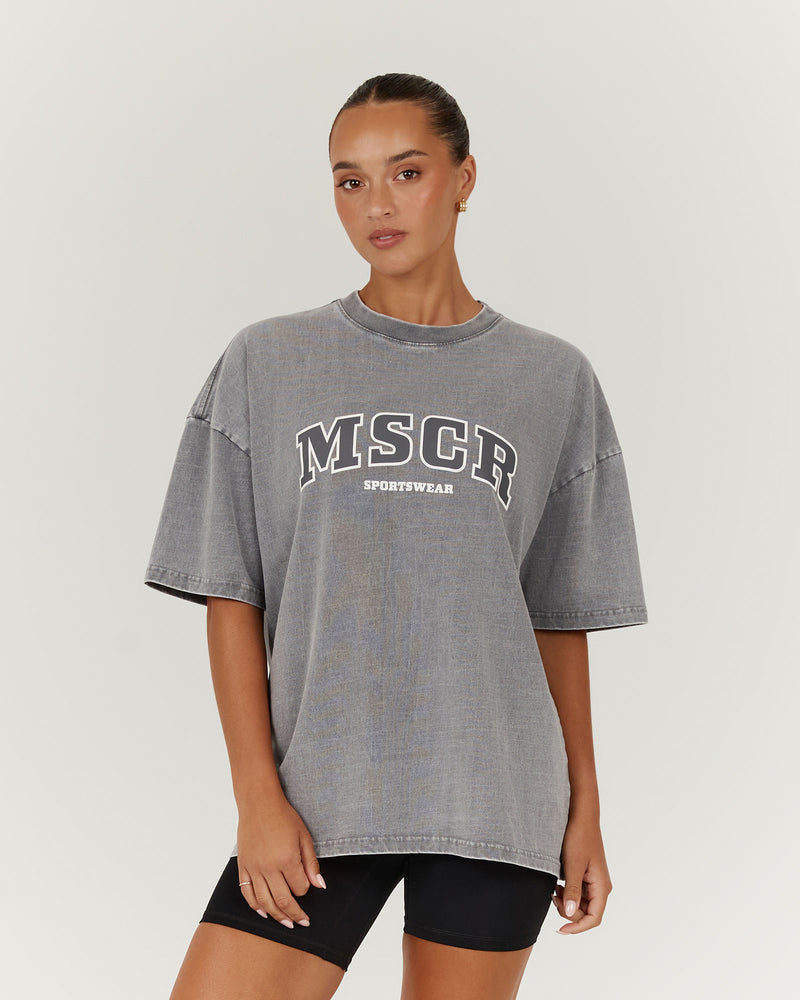 ESSENTIALS MSCR TEE - FADED GREY