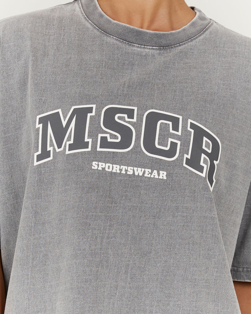 ESSENTIALS MSCR TEE - FADED GREY