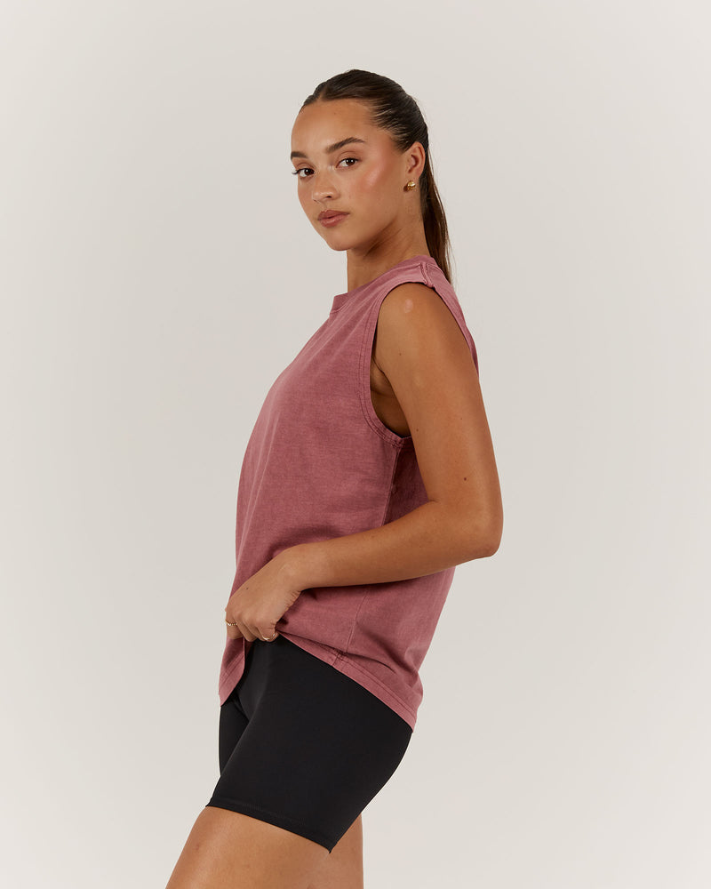 ESSENTIALS TANK - FADED BERRY