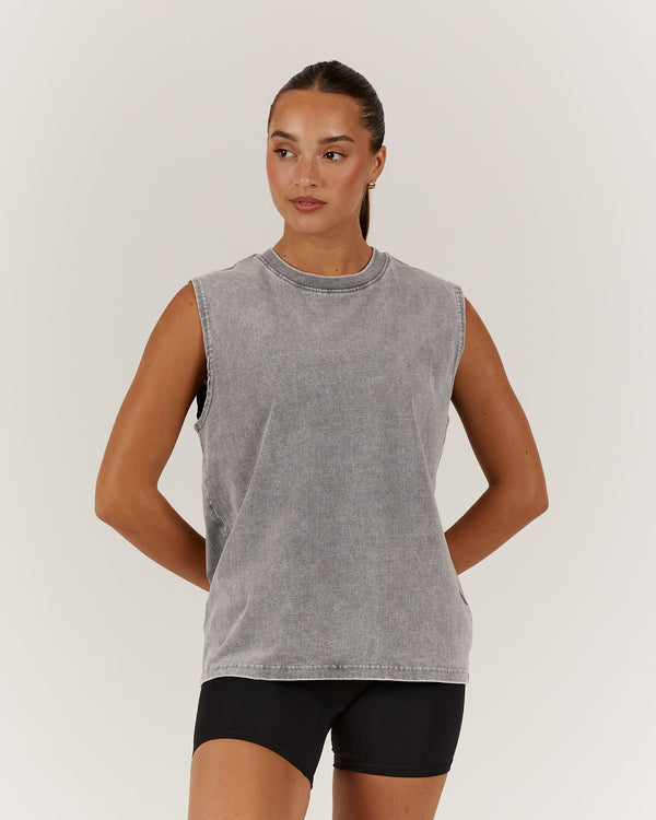 ESSENTIALS TANK - FADED GREY