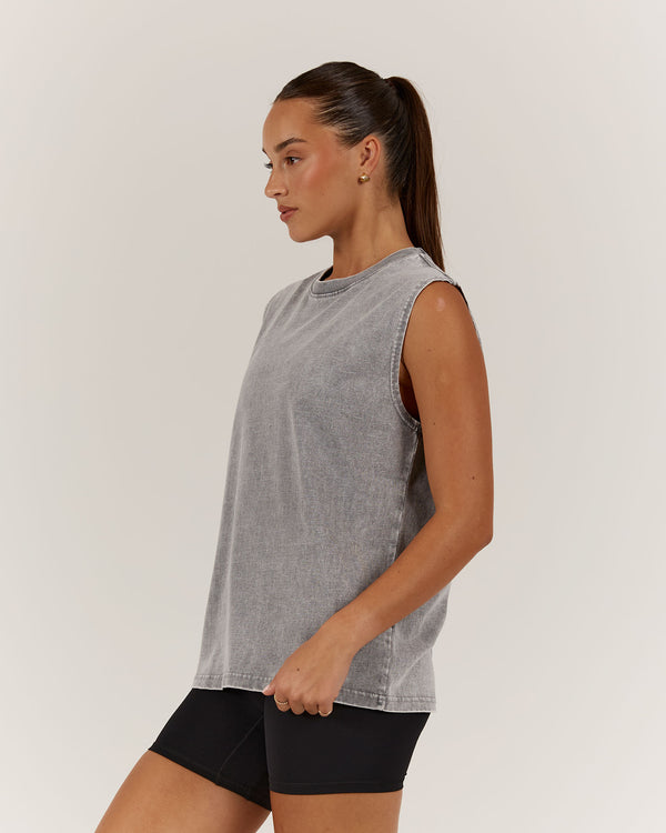 ESSENTIALS TANK - FADED GREY