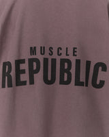 ESSENTIALS TEE - FADED NIGHTFALL BLOCKPRINT