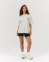 ESSENTIALS TEE - FADED SEASPRAY BLOCKPRINT