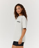 ESSENTIALS TEE - FADED SEASPRAY BLOCKPRINT
