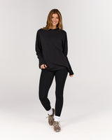 ESSENTIALS LONG SLEEVE TEE - BLACK
