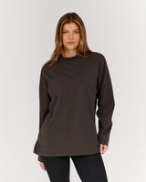 ESSENTIALS LONG SLEEVE TEE - FADED OAK