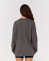 ESSENTIALS LONG SLEEVE TEE - FADED ONYX