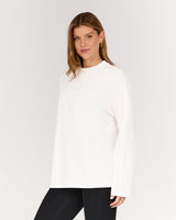 ESSENTIALS LONG SLEEVE TEE - OFF WHITE