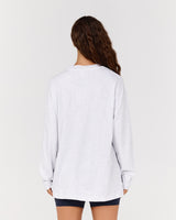 ESSENTIALS LONG SLEEVE TEE - SNOW GREY