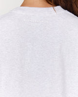 ESSENTIALS LONG SLEEVE TEE - SNOW GREY