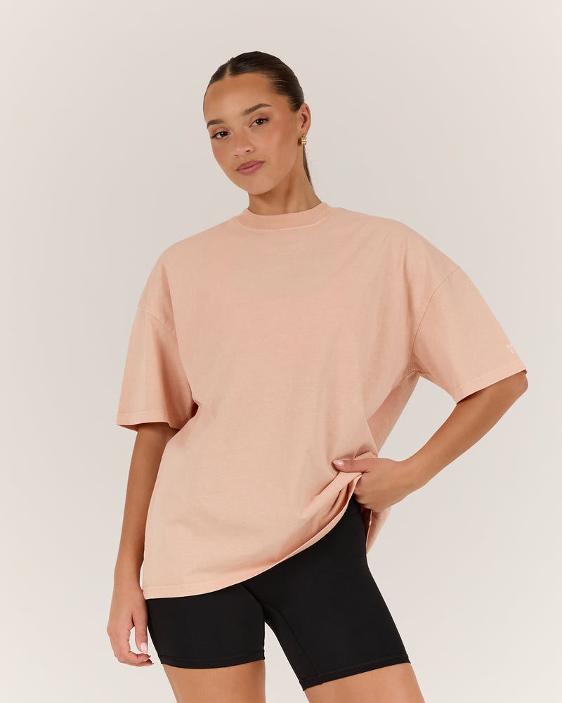 ESSENTIALS TEE - FADED CORAL