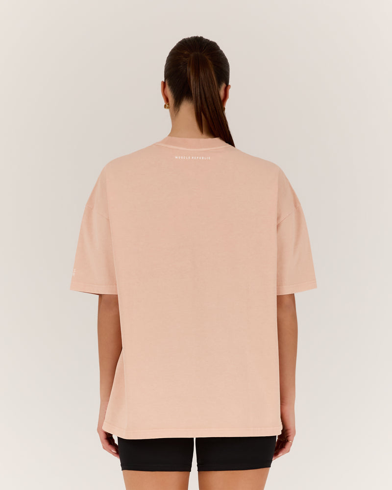 ESSENTIALS TEE - FADED CORAL