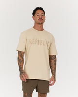 EVOLUTION RETRO TEE - WOOD ASH