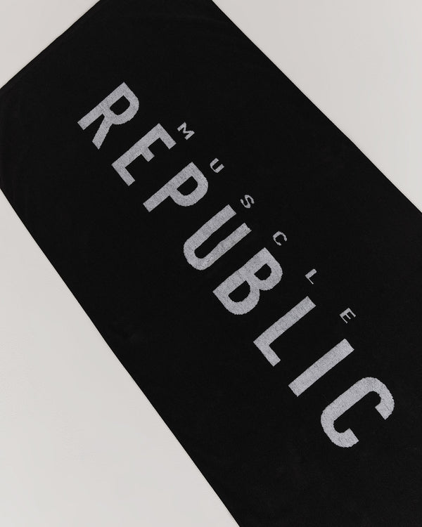 EVOLUTION BEACH TOWEL - BLACK