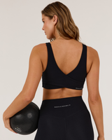 MOTION 360 WRAP BACK BRA - BLACK