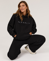OVERSIZED HOODIE - BLACK