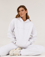 OVERSIZED HOODIE - SNOW GREY