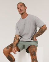 CLASSIC TEE - GREY MARLE ICON