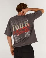 MEN'S BOXY TEE - FADED ONYX DISTORTION
