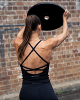 LUXE NORA TOP - BLACK