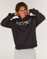 MENS TERRY RELAXED HOODIE - CARBON VANDAL