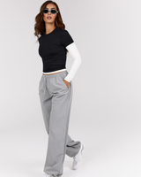 DRAWSTRING RELAXED PANT - VAPOUR
