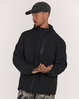 SUMMIT WINDBREAKER JACKET - BLACK